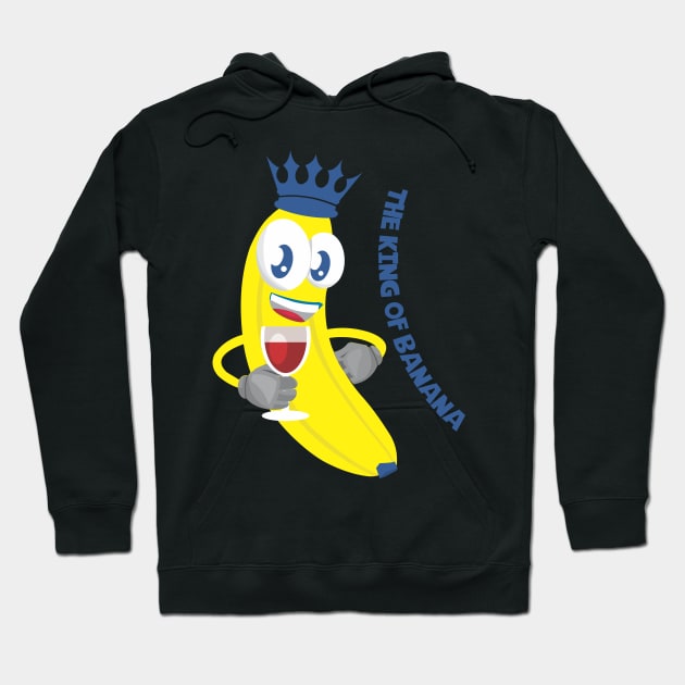 The King Of Banana Hoodie by ugisdesign